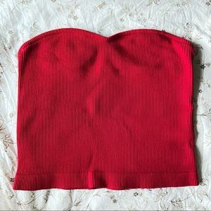 Dynamite Sweetheart Ribbed Tube Top